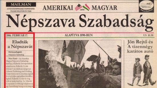 Az Amerikai Népszava főszerkesztőjének a lemondását követelik