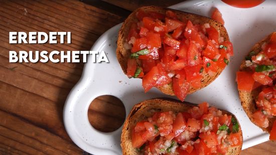 Íme a bruschetta, a mediterrán mini szendvics + videó