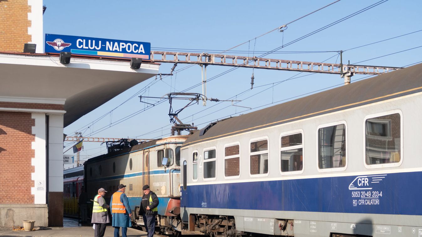 Train station of Cluj-Napoca (Kolozsvár, Klausenburg), Transylvania, Romania
