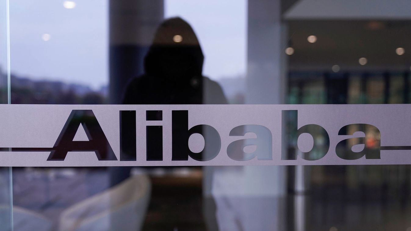 A logo of Alibaba Group is seen at the company's headquarters in Hangzhou