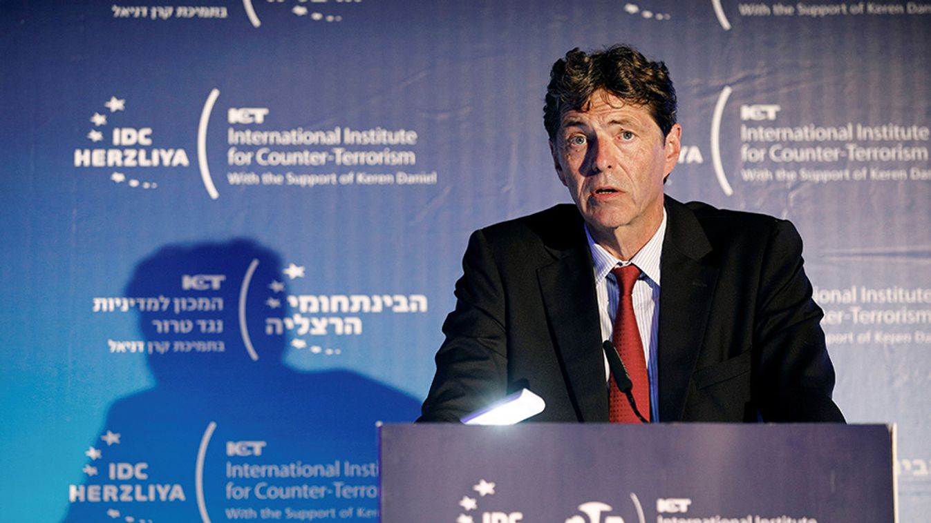 Arndt von Loringhoven, NATO assistant secretary general for intelligence and security, speaks at the World Summit on Counter-Terrorism in Herzliya