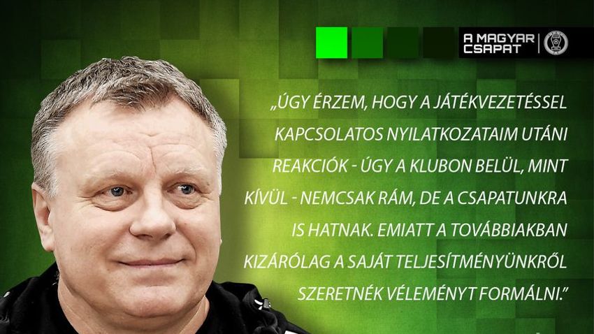 Bognár György bejelentette, nem nyilatkozik a játékvezetőkről