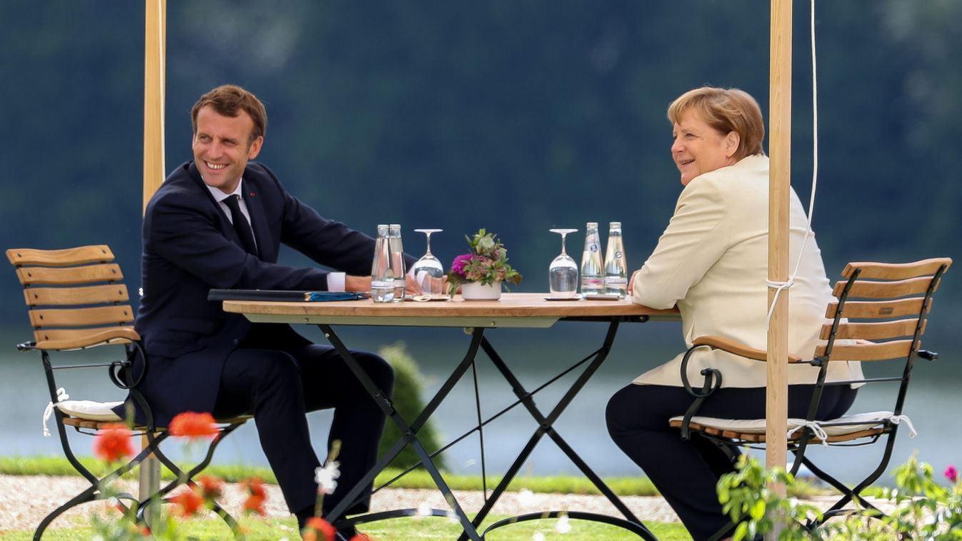 German Chancellor Merkel meets French President Macron ahead of Germany's EU Council Presidency