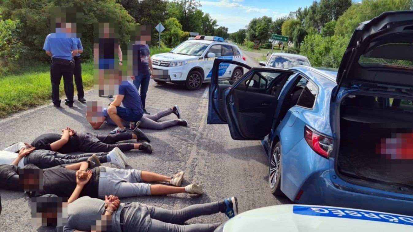 Illegáis bevándorlók elfogása