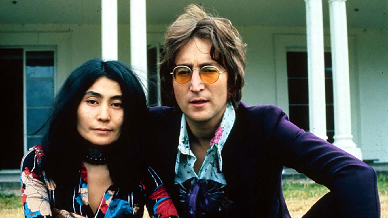 John Lennon and Yoko Ono at their home at Tittenhurst Park, Britain - 1970