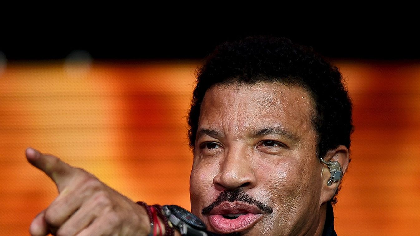 Lionel Richie performs on the Pyramid stage at Worthy Farm in Somerset during the Glastonbury Festival
