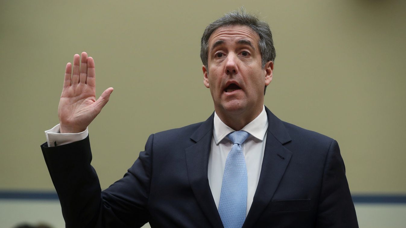 Former Trump personal attorney Cohen is sworn in to testify before House Oversight hearing on Capitol Hill in Washington