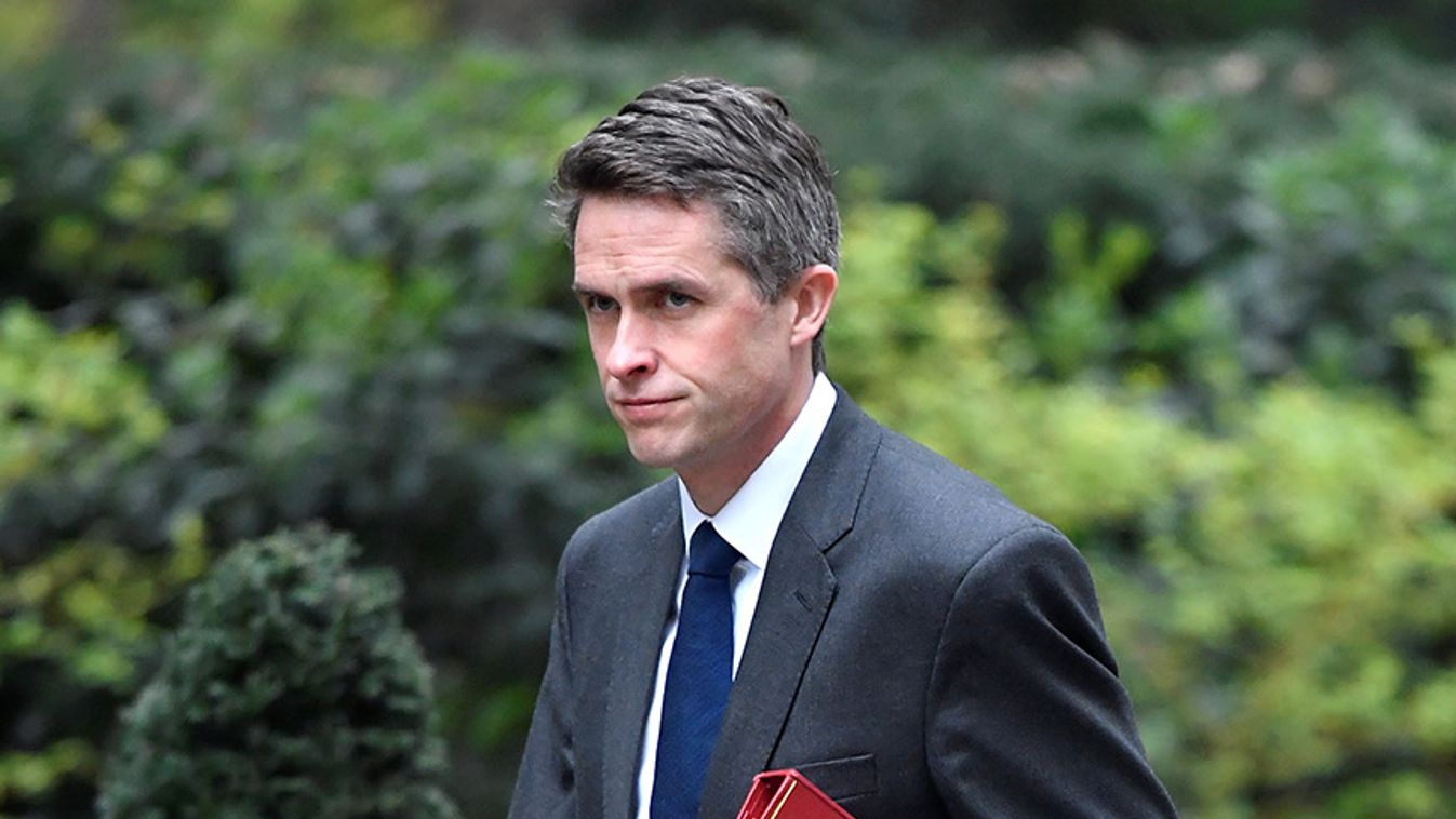 Britain's Secretary of State for Defence Gavin Williamson is seen outside Downing Street in London