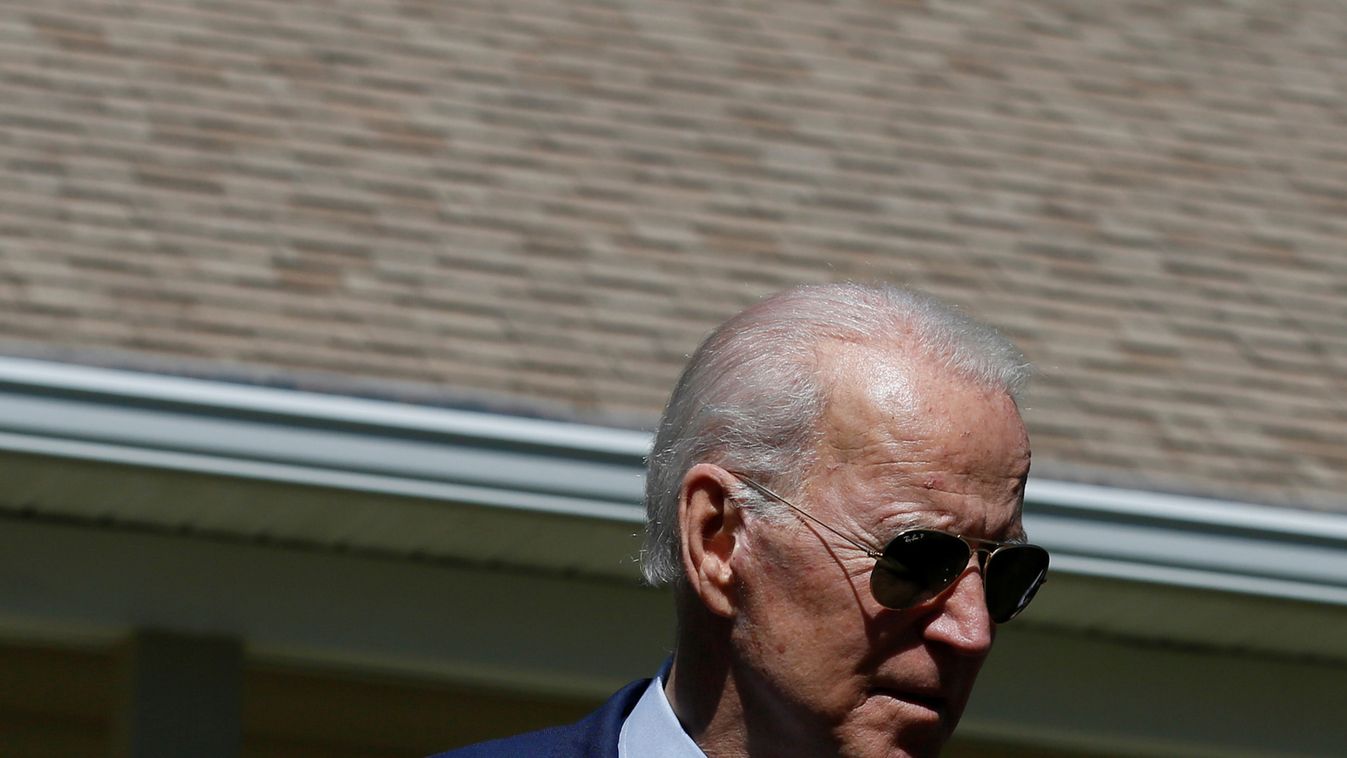 Democratic U.S. presidential candidate and former U.S. Vice President Joe Biden leaves after making a statement about healthcare outside St. James-Santee Family Health Center in McClellanville