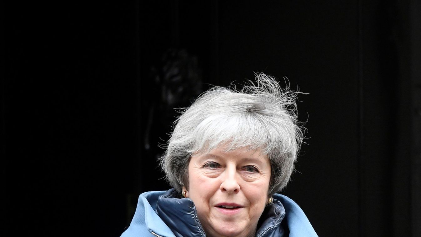 Britain's Prime Minister Theresa May is seen outside Downing Street in London