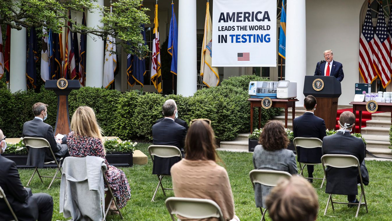 US President Trump holds press briefing on coronavirus testing 
