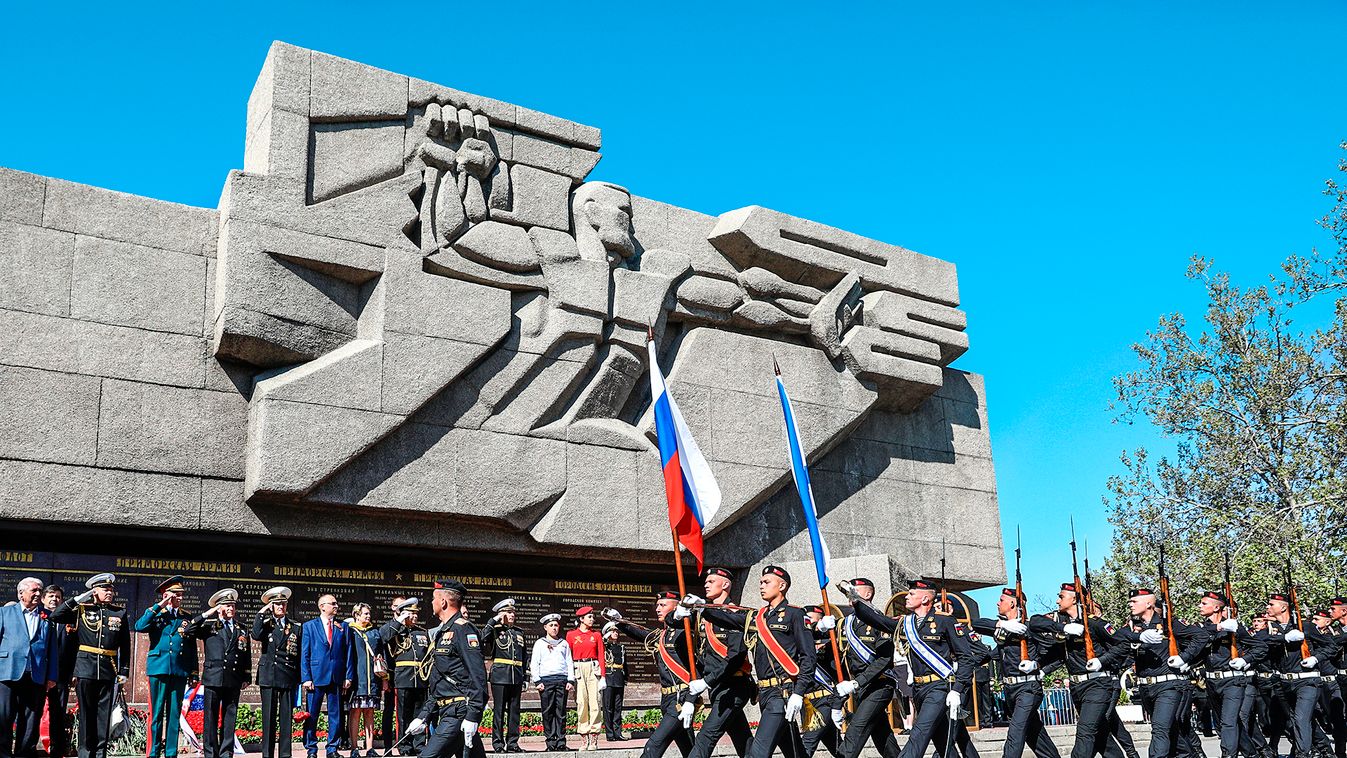 Victory Day parade in Sevastopol, Russia