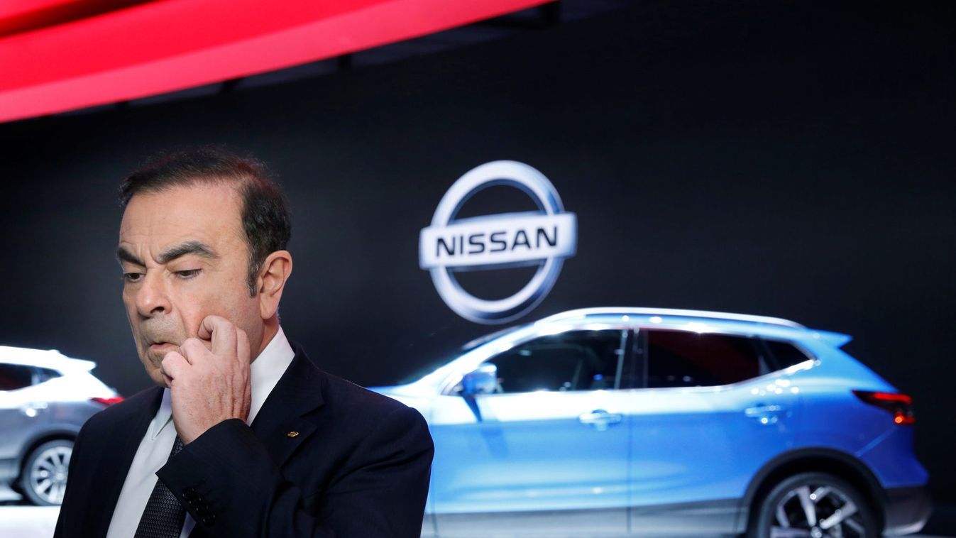 Carlos Ghosn, Chairman and CEO of the Renault-Nissan Alliance, gestures before an interview during the 87th International Motor Show at Palexpo in Geneva