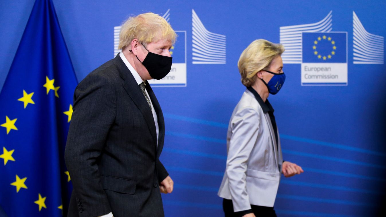 EU Commission President von der Leyen meets British PM Johnson in Brussels