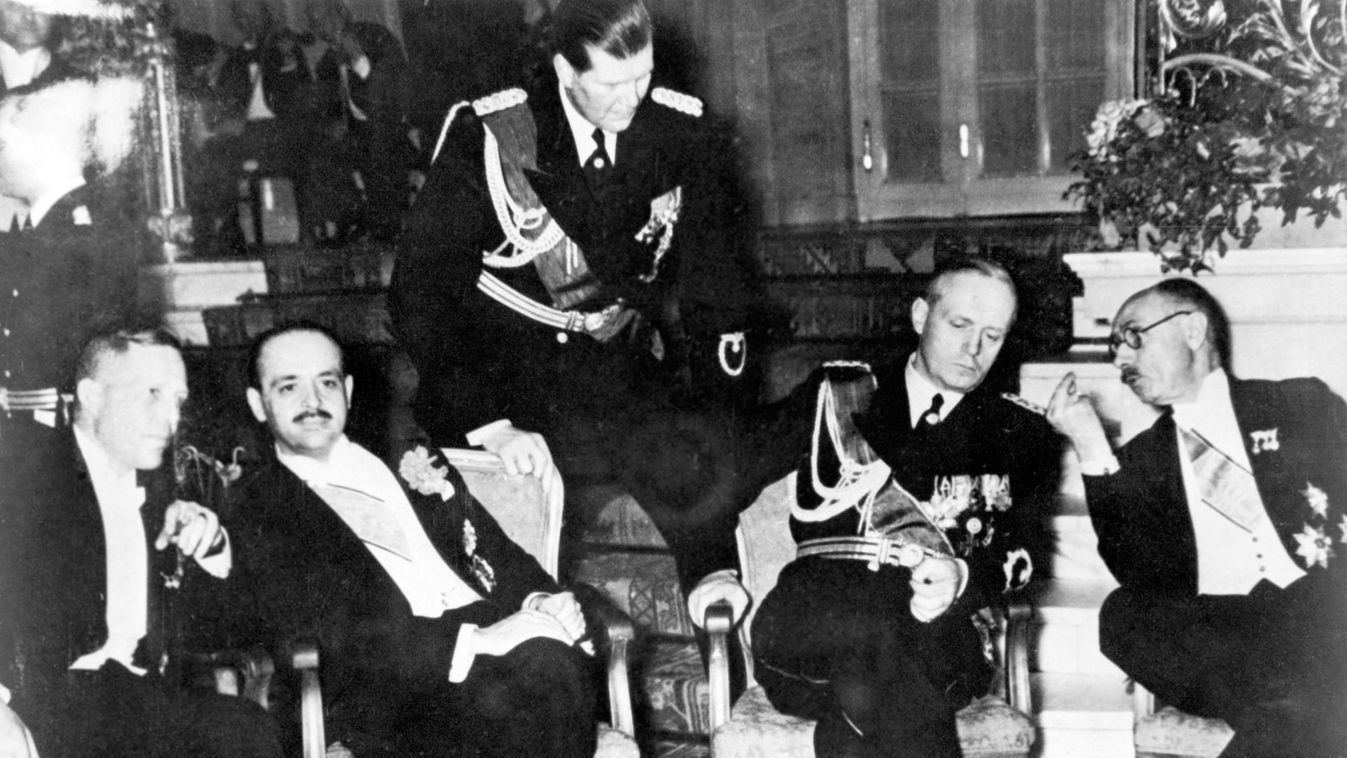 Göring, Hermann Wilhelm; Teleki Pál; Csáky István; Ribbentrop, Joachim von; Krosigk, Johann Ludwig Graf Schwerin von;