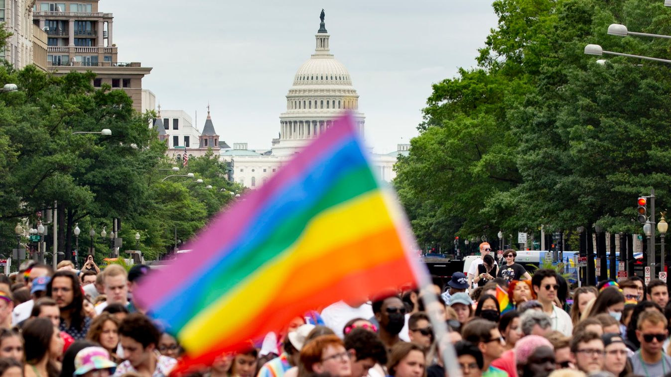 Capital Pride parade and rally to celebrate the LGBTQ+ community in Washington, DC