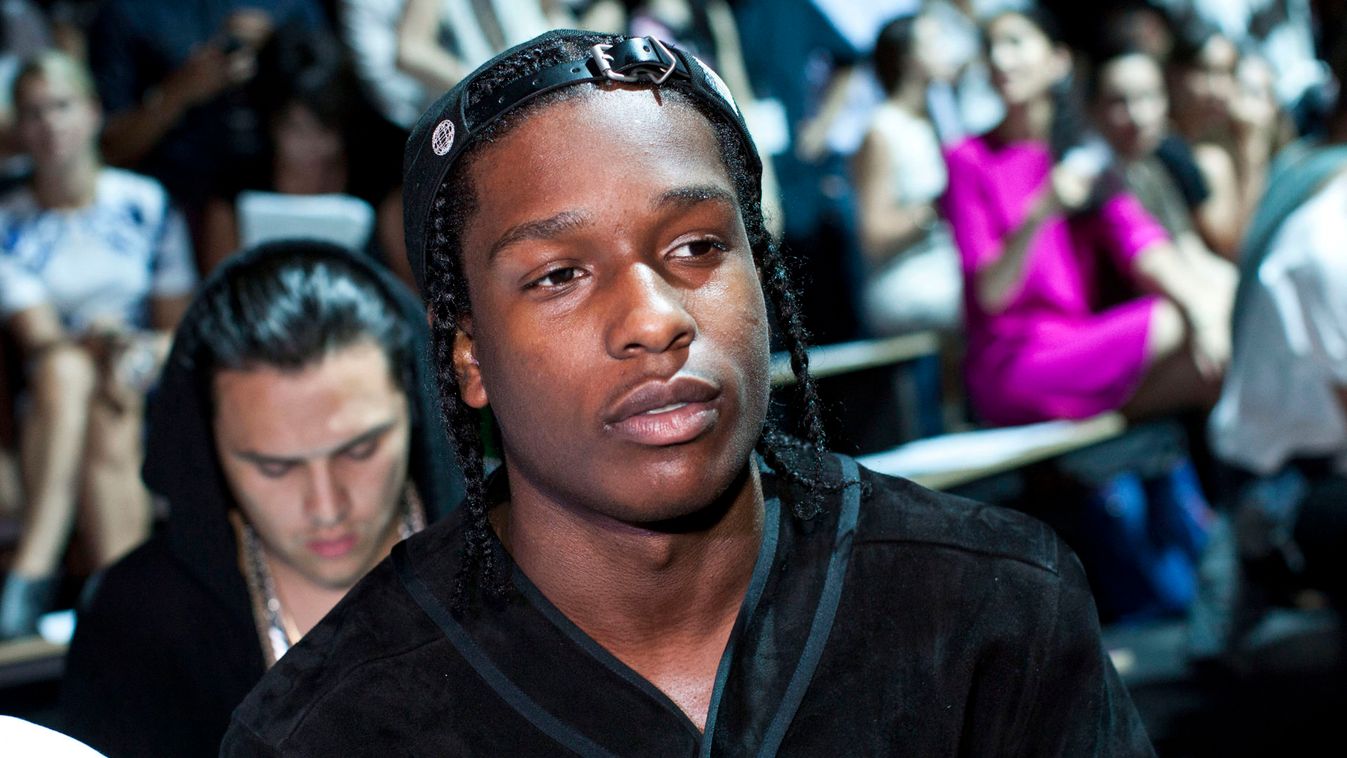 U.S. rapper ASAP Rocky attends the Alexander Wang Spring/Summer 2013 collection during New York Fashion Week