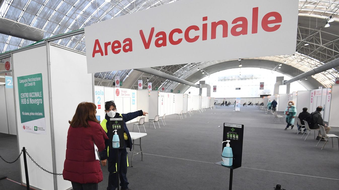 New vaccination hub set up in Novegro, near Milan