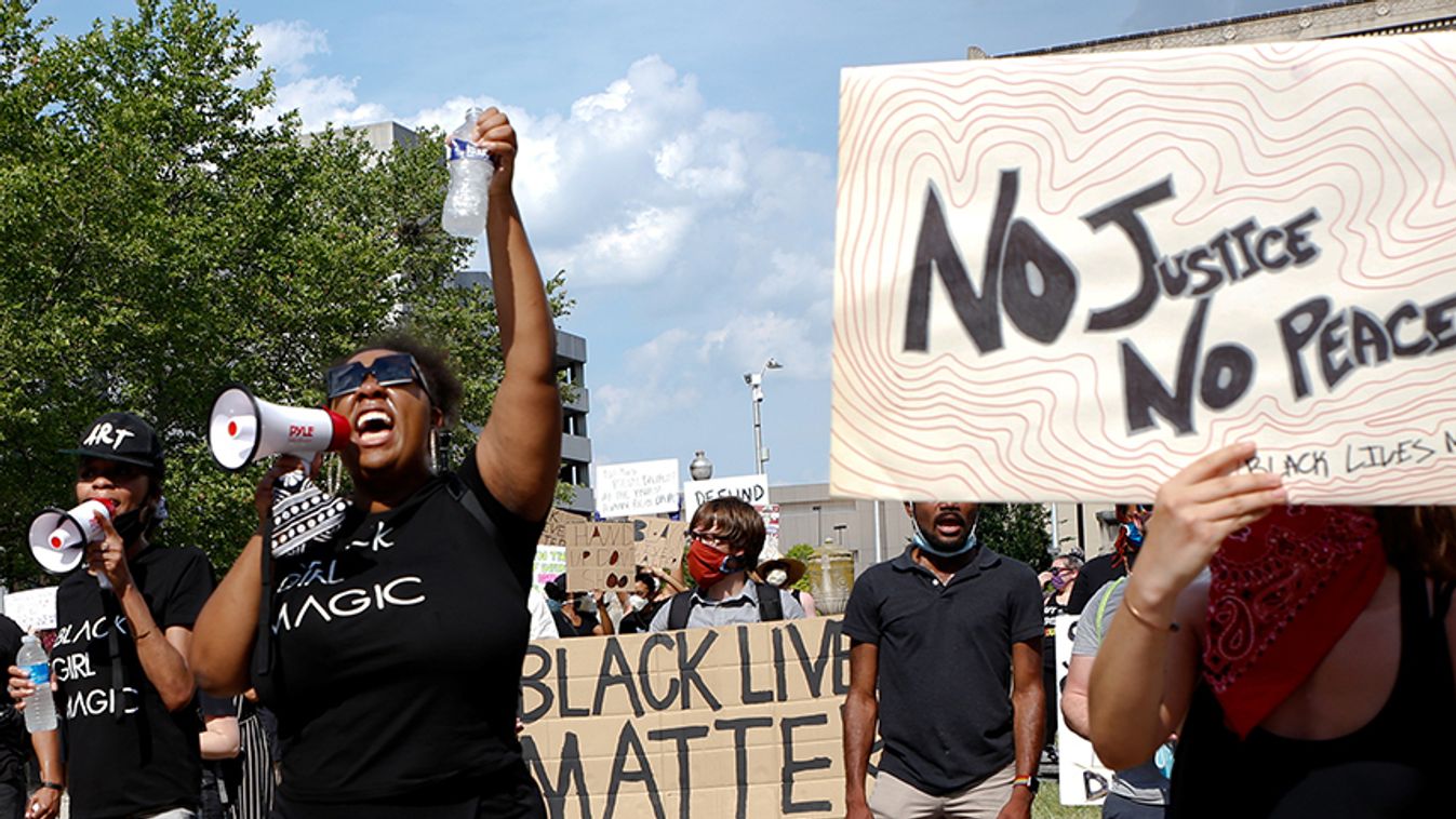 Protesters rally in Baltimore over the death of George Floyd