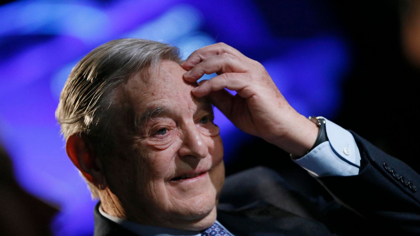 Billionaire investor Soros attends WEF in Davos