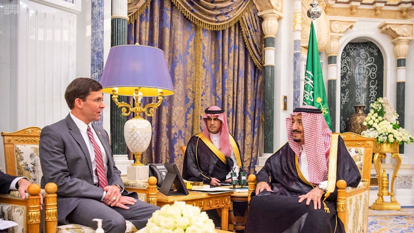 Saudi Arabia's King Salman meets with U.S. Defense Secretary Mark Esper in Riyadh