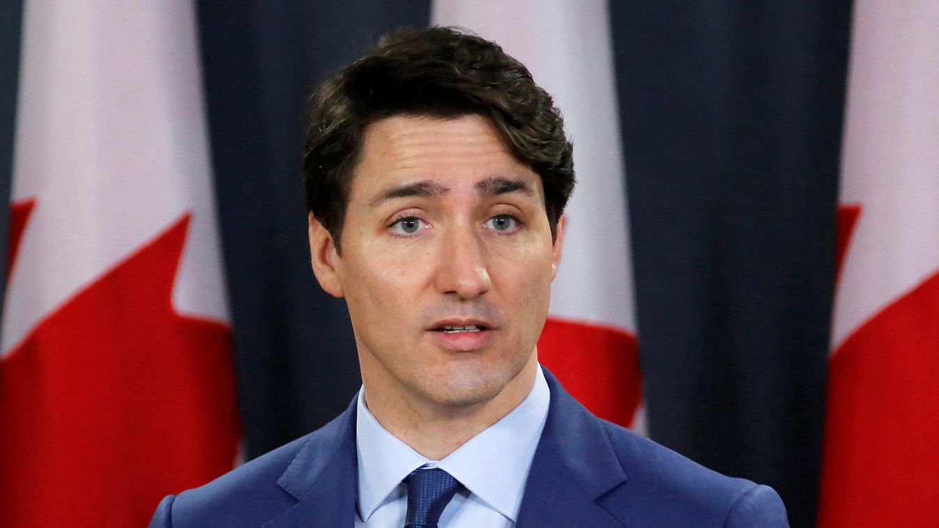 Canada's Prime Minister Justin Trudeau speaks at a news conference in Ottawa