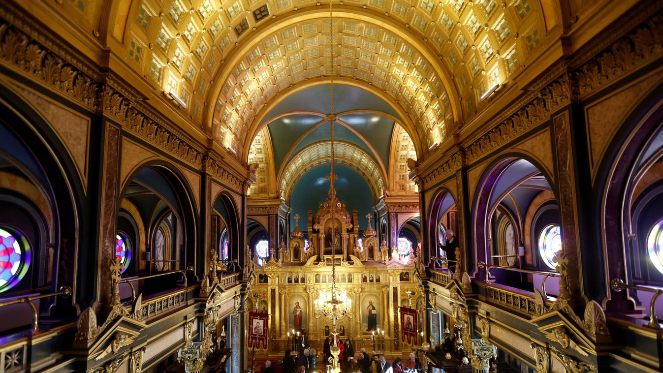 People visit the St. Stefan Bulgarian Orthodox Church in Istanbul