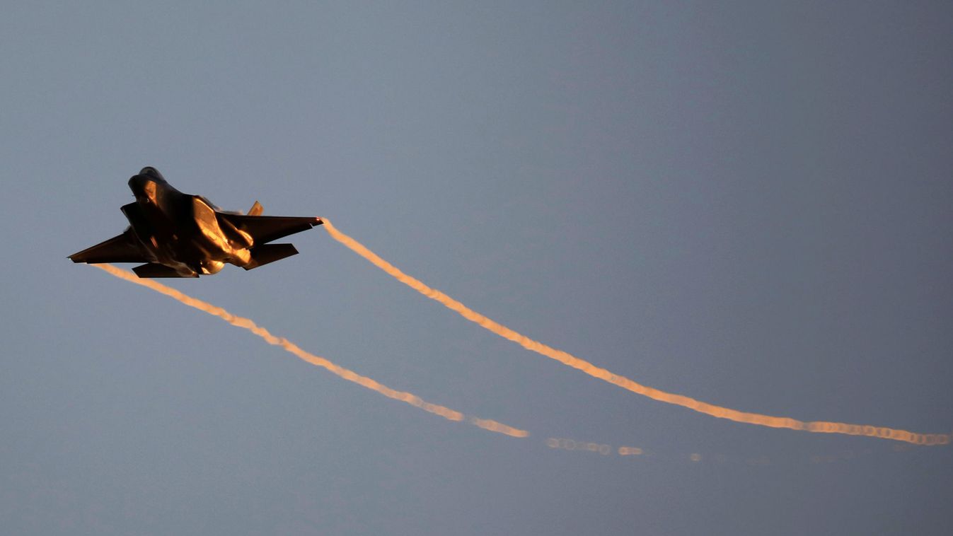 Israeli Air Force F-35 flies during an aerial demonstration at a graduation ceremony for Israeli air force pilots at the Hatzerim air base in southern Israe  Israeli Air Force F-35 flies during an aerial demonstration at a graduation ceremony for Israeli 