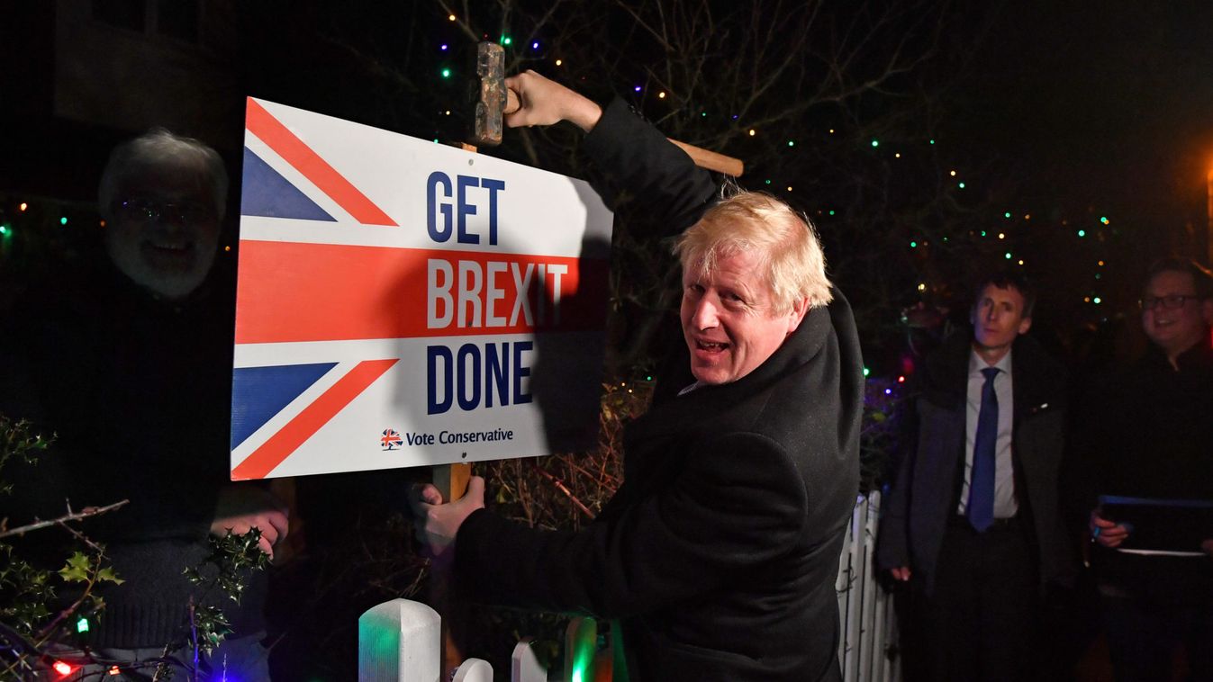 Britain's Prime Minister Boris Johnson campaigns in South Benfleet
