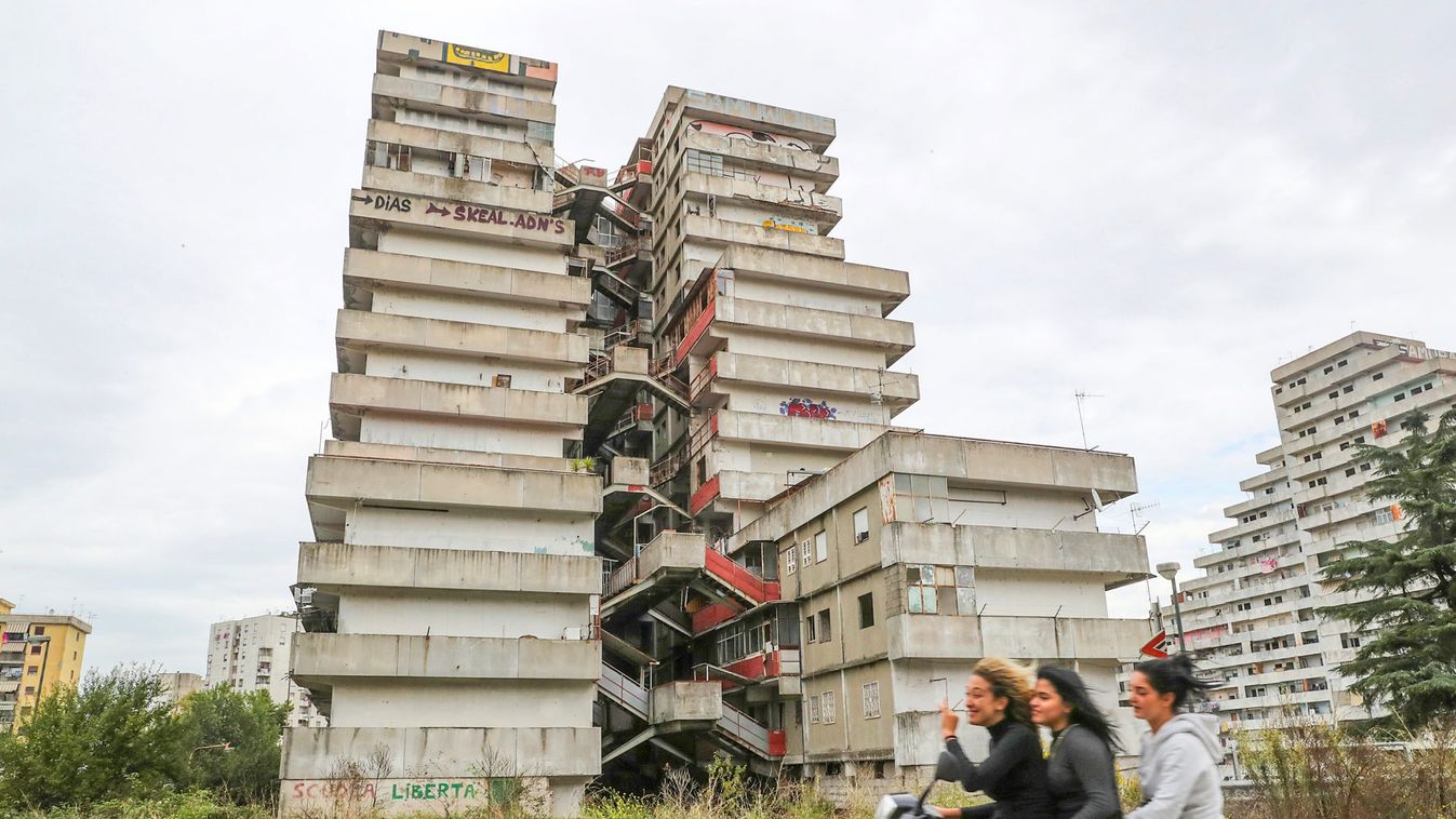 A view shows the Scampia neighbourhood near Naples