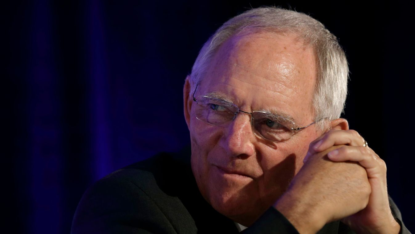 Germany's Finance Minister Wolfgang Schauble attends a conference about the future of the Euro zone in Paris