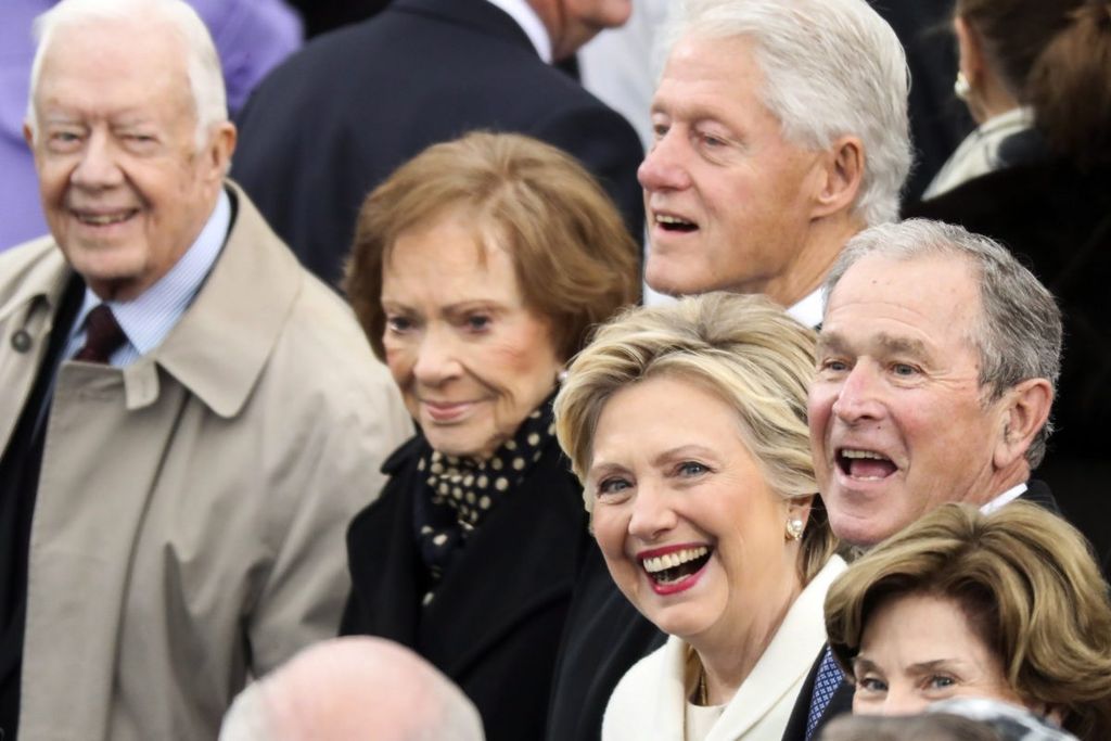 CARTER, Jimmy; CARTER, Royalynn; CLINTON, Hillary; CLINTON, Bill; BUSH, W. George; BUSH, Laura