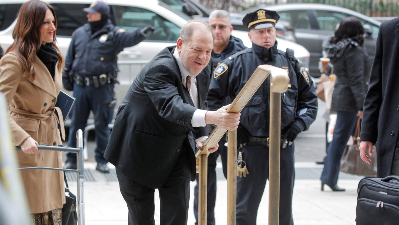 Film producer Harvey Weinstein arrives at New York Criminal Court for his sexual assault trial in New York