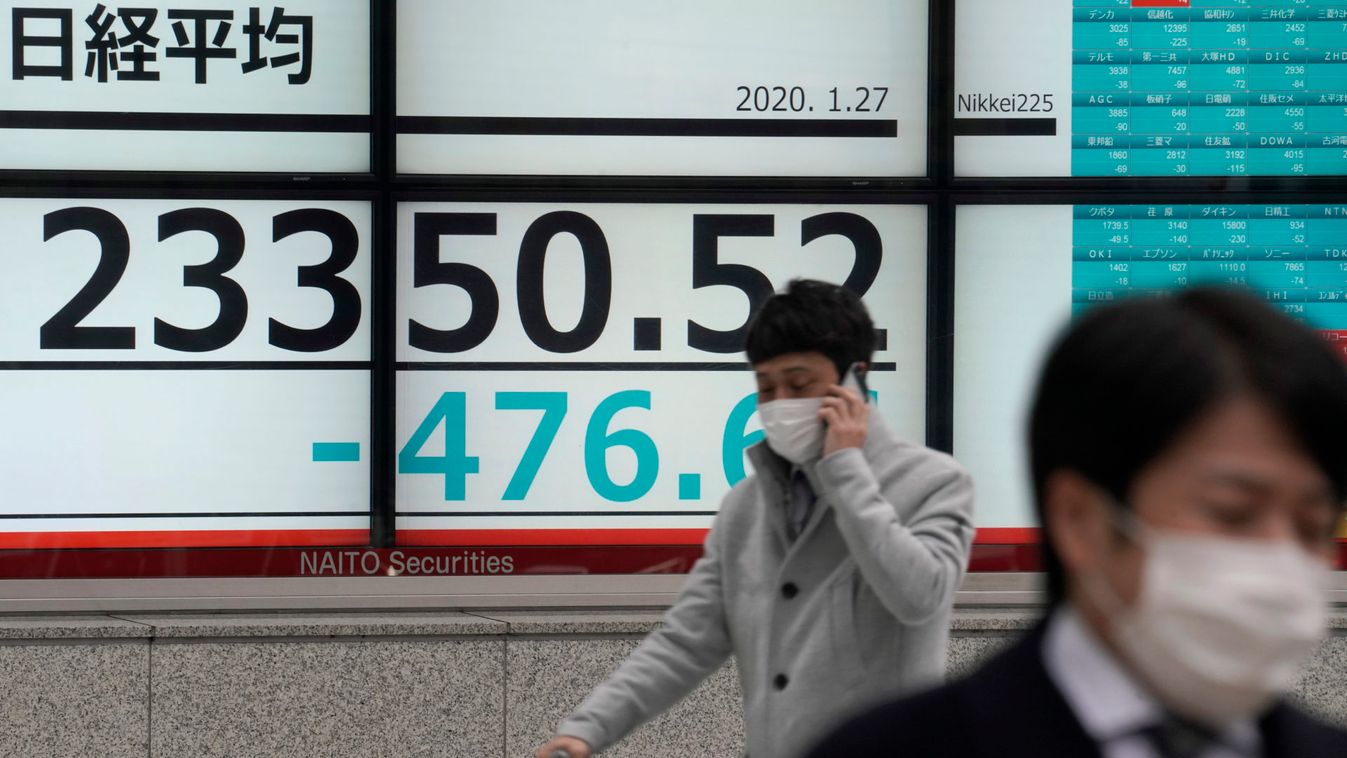 Tokyo stocks tumble over coronavirus outbreak woes 