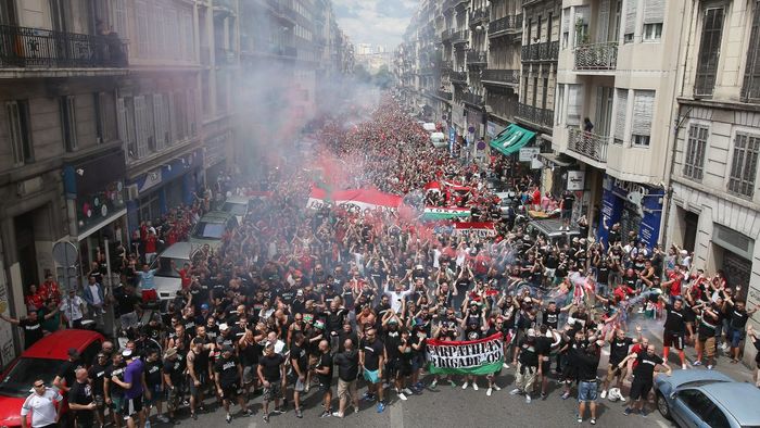 EURO-2016 – Magyar szurkolók Marseille-ben