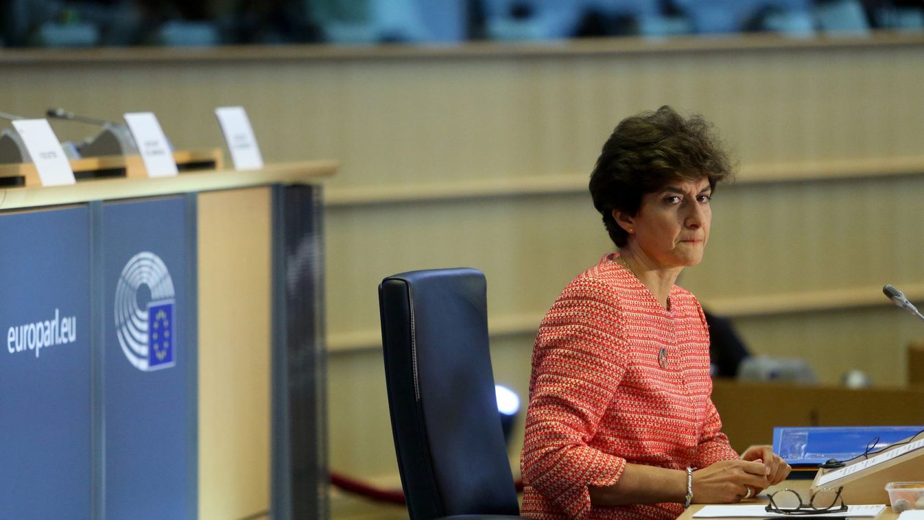 European Internal Market Commissioner-designate Sylvie Goulard of France attends her hearing before the European Parliament in Brussels