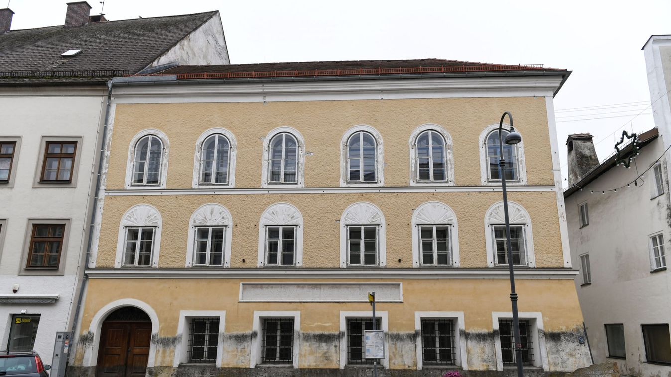General view of the house where Adolf Hitler was born, in Braunau
