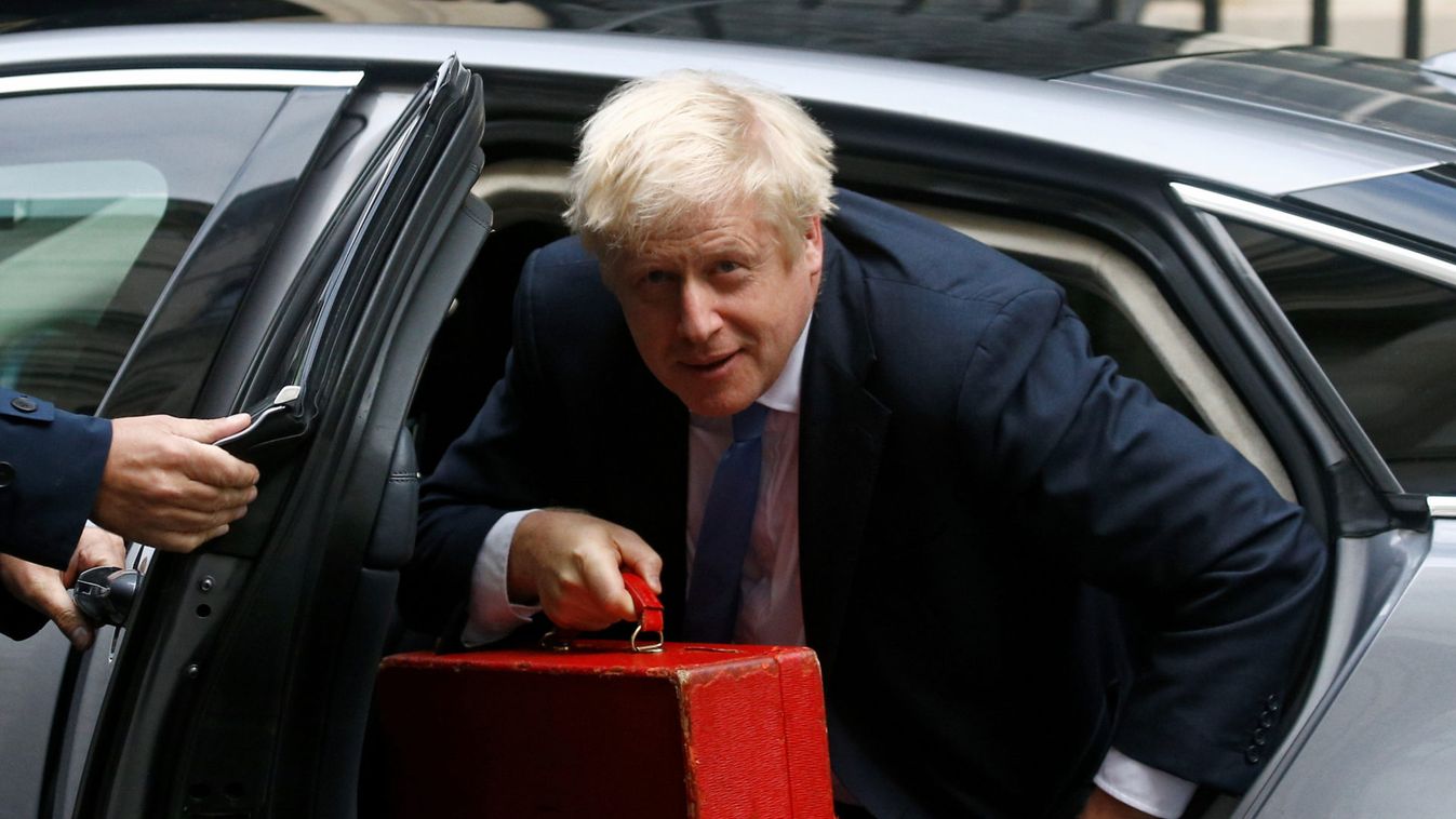 Britain's Prime Minister Boris Johnson is seen in Downing Street in London