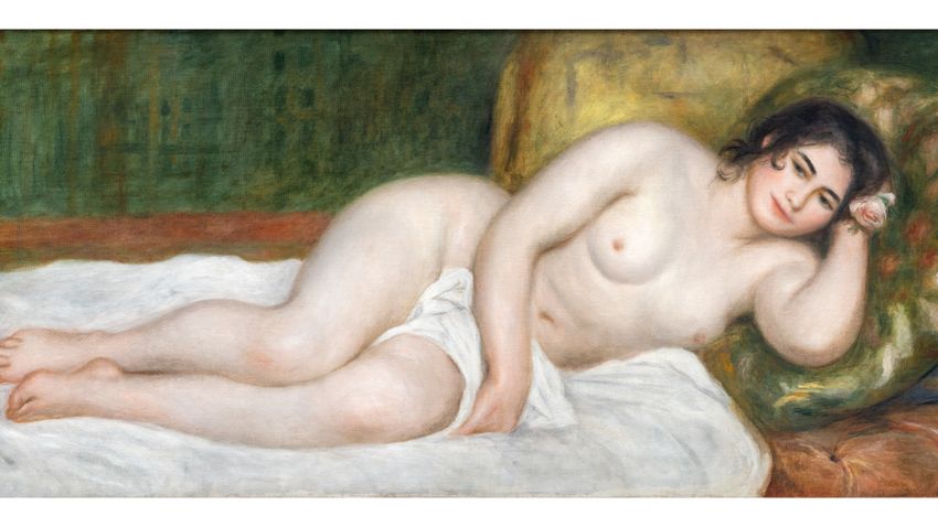 Ilyen közelről eddig még senki sem láthatta Renoir Fekvő női aktját
