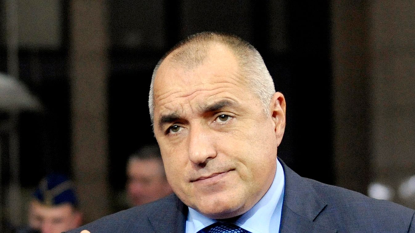 Bulgaria's Prime Minister Boyko Borisov arrives at a European Union summit in Brussels