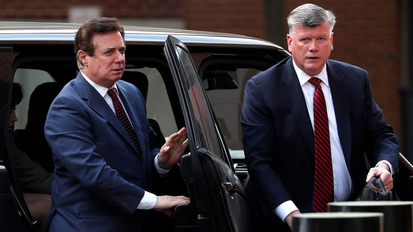Manafort arrives at U.S. District Court for a motions hearing in Alexandria, Virginia