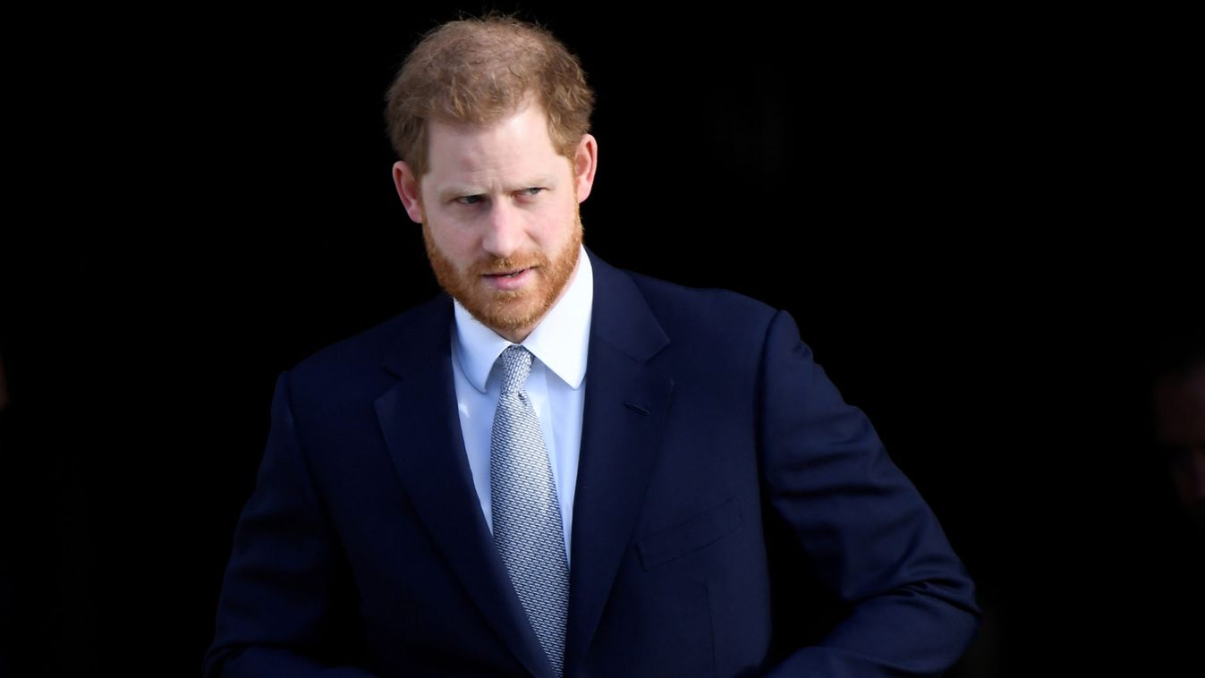 Britain's Prince Harry attends a rugby event at Buckingham Palace gardens in London