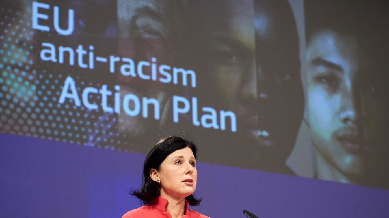 Press conference of Vĕra Jourová, Vice-President of the European Commission, and Helena Dalli, European Commissioner, on the EU anti-racism Action Plan