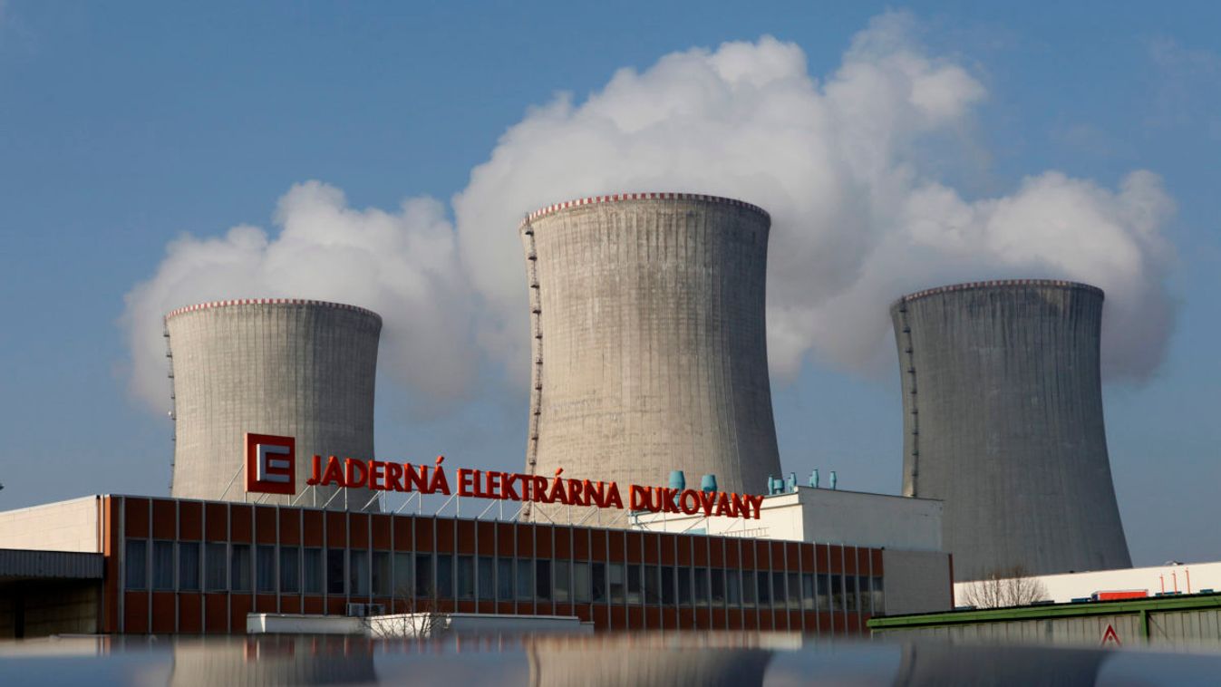 The Czech nuclear power plant is seen at Dukovany