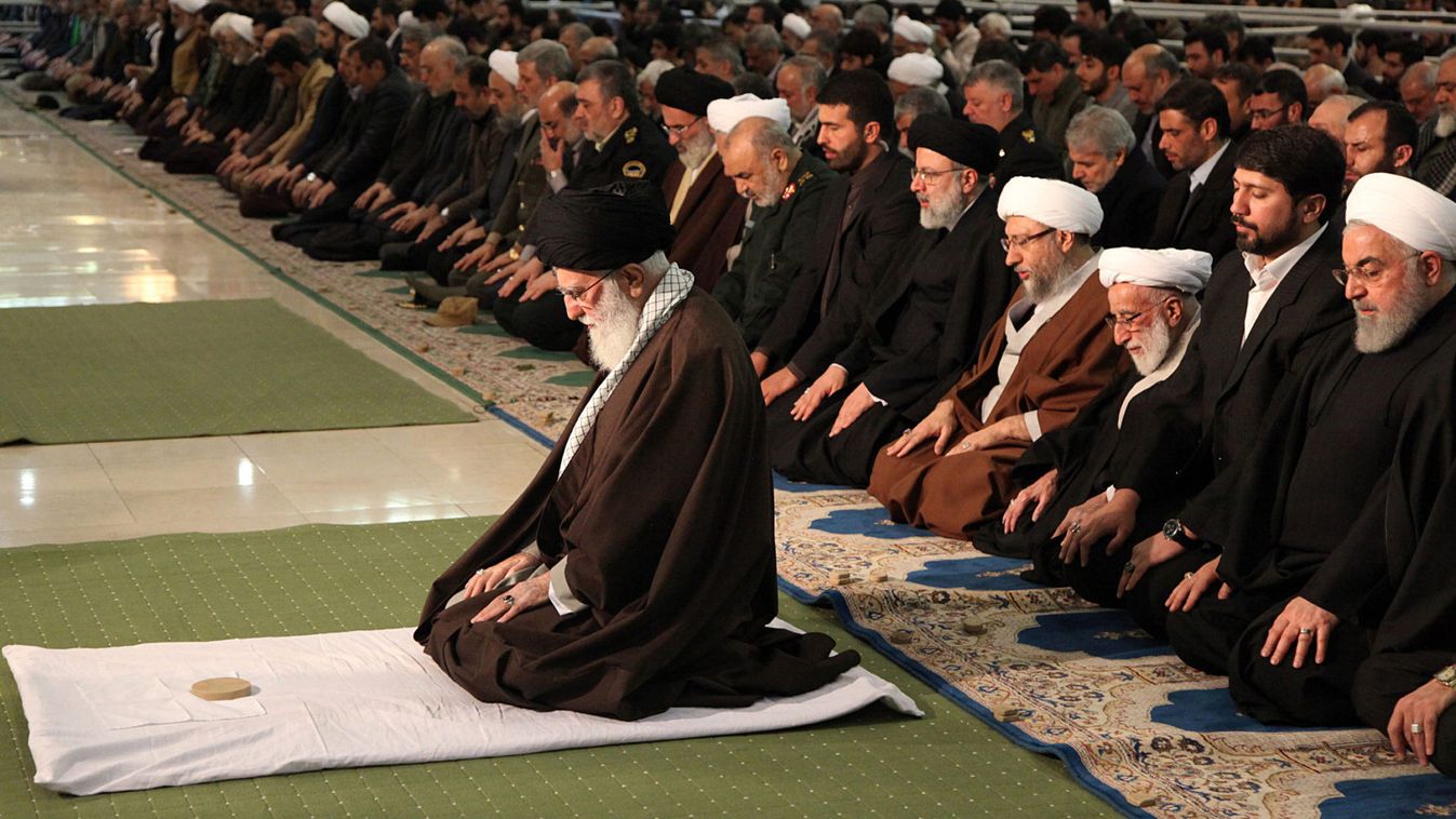 Iranian Supreme leader Ayatollah Ali Khamenei delivers Friday prayer sermon