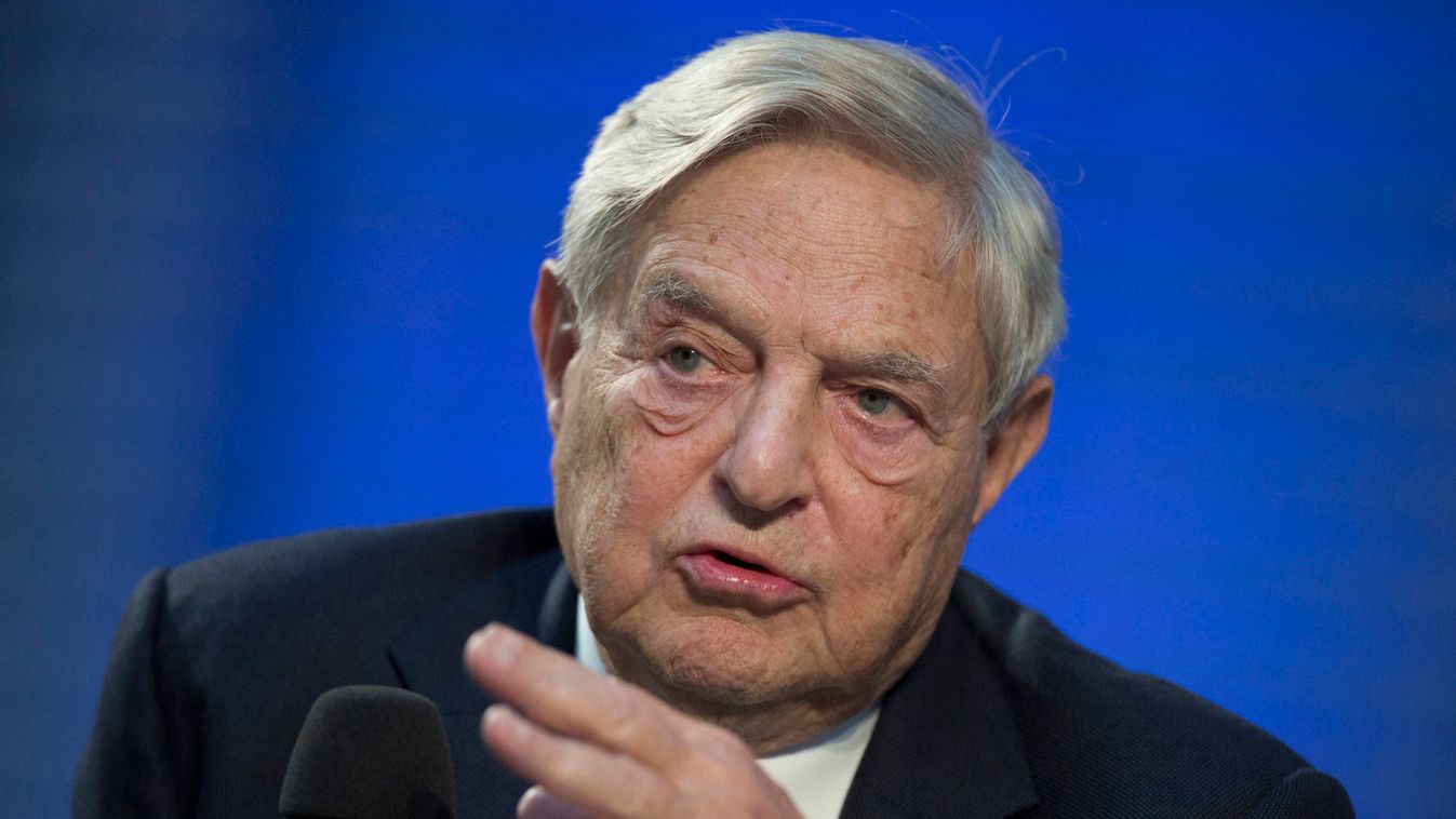 Soros Fund Management Chairman Soros speaks during panel discussion at Nicolas Berggruen Conference in Berlin