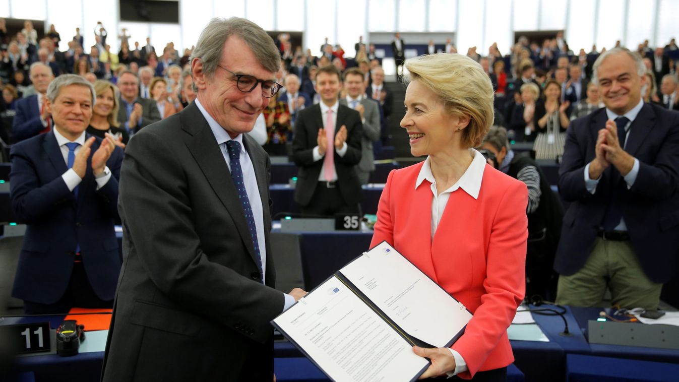 Vote on EU Commission President-elect von der Leyen's college of commissioners at the European Parliament in Strasbourg