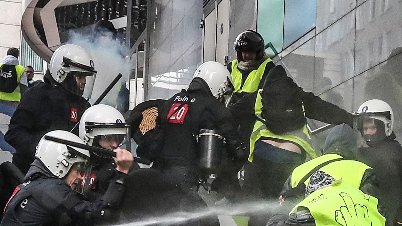 Yellow vests' protest in Brussels
