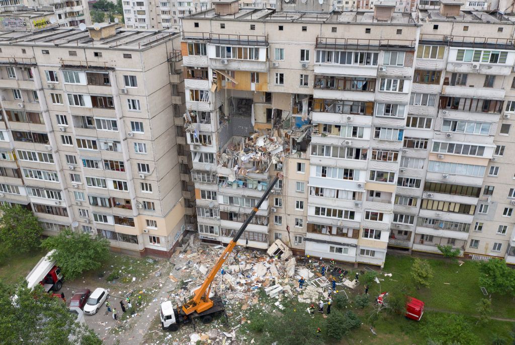 Házrobbanás Ukrajnában