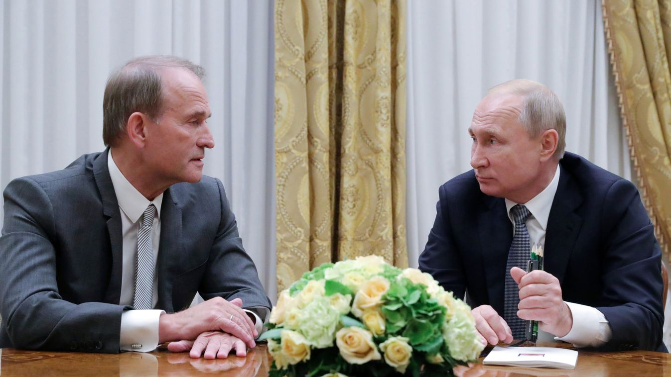 Russia's President Putin meets leader of Ukraine’s Opposition Platform - For Life party Medvedchuk in Saint Petersburg